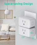 Smart Plug 4 Pack With WiFi Voice Control Works With Alexa Apple HomeKit Google Assistant Siri No Hub Required in wall outlet