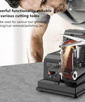 Built Tough Mini Belt Sander And Bench Grinder With A Beefy 180W Motor and Infinite Speed Dial for tool grinding and rust removal.