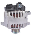 Front view of a 110 Amp Drop-In Alternator Replacement for Hyundai Veloster 2013-2017, Kia Forte, Forte5, Rio 1.6L with Start Stop System