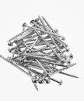 Wood Pocket Hole Screws For Indoor Use Size Seven By Two And A Half Inch Washer Head Coarse Thread Torx Drive Self Tapping Zinc Coated 1000 Pack in pile