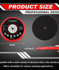 6 Inch Replacement Sander Pad For Bosch Get75-6n Sander And Rsm6044 6045 6046 Hook And Loop Multi Hole Grinding Pad