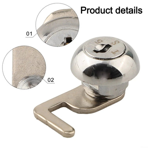 Cam Lock With Quick Clip For Cash Drawers And Metal Cabinets Zinc Alloy Locker Lock detailed product view
