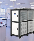 Top Tier Heavy Duty 15 Ton Air Cooled Water Chiller With Stainless Steel Tank And Micro Computer Control For Fast Reliable Industrial Cooling And Zero Hassle Grind in laboratory setting.