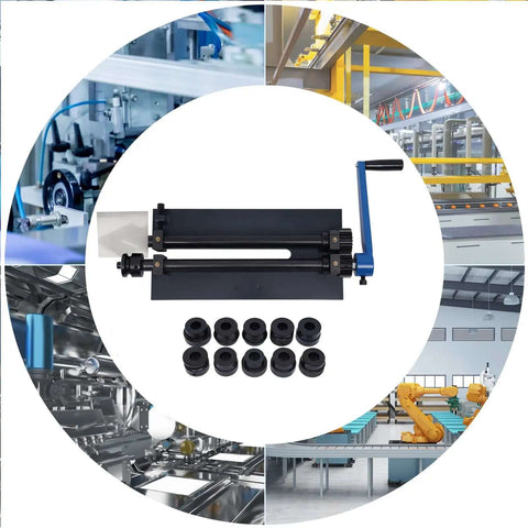 Workhorse Bead Roller Machine With 12 Inch Gear Drive Bench 6 Die Set Manual Bead Rolling Bender Slip Rollers