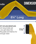 Polishing And Buffing Pad Cleaning Spur Tool And Foam Pad Conditioning Brush For Auto Detailing Pro Grade Detailer Kit; yellow 5in handle