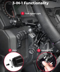 Universal UTV Turn Signal Column Switch With 110D Horn Ready To Install Plug And Play Pre Wired 10A DC 10 48V Blinker Hazard Horn Control