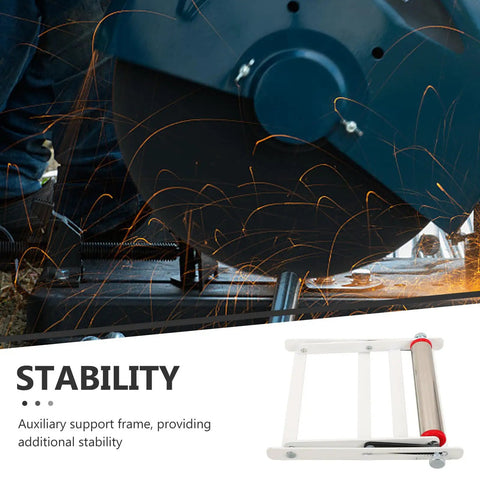 Adjustable Stainless Steel Cutting Machine Support Stand With Anti Slip Teeth, Heavy Duty Trimmer Bracket for stability