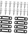 50 Pack Tough As Nails Manganese Steel Furniture Connectors Lock Down Cabinets And Wardrobes With Invisible Hardware screws and brackets