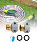 Grab This Super Cool 3X Garden Hose Repair Kit for Quick Fixes on Your 5/8 Or 3/4 Inch Hoses With Premium Aluminum Fittings And Rubber Washers That Stop Leaks Like A Boss Without Any Drama. Aluminum garden hose repair kit with brass fittings and washers
