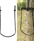 Daisy Chain Climbing Aider For Hunting, Lightweight One And A Half Foot Rope Ladder Step attached to a tree for climbing.