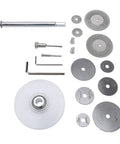 Internal PVC Pipe Cutter Kit With Adjustable Depth Gauge Guide Pro Grade Tool 6 Replacement Saw Blades And 4 Grinding Discs