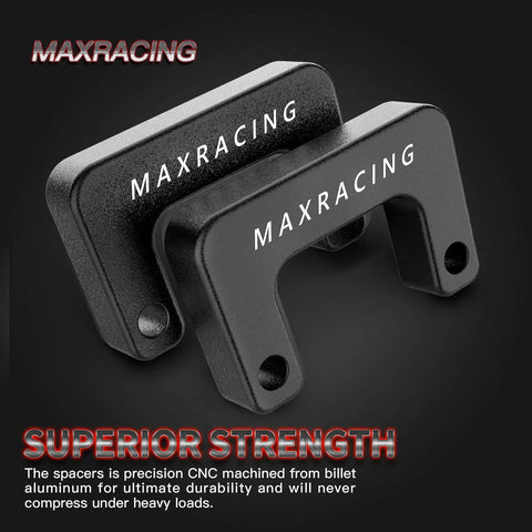 Image of Maxracing CNC machined aluminum spacers for 2 Inch Front Leveling Kit For Chevy Silverado 1500 Tahoe Suburban