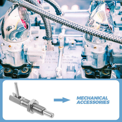 Tough As Nails Stainless Steel L Handle Locking Pin With Safety Spring Plunger And Secure Indexing Latch For Industrial Gear and Auto Projects, close-up view.