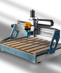 69mm Aluminum CNC Spindle Holder Mount Built For PROVerXL 6050 Plus CNC Machine Beefed Up Stability Quiet Operation Smoother And More Precise Cuts Compatible With 69mm Spindle Motors Or Trimmer Routers on PROVerXL 6050 Plus CNC machine