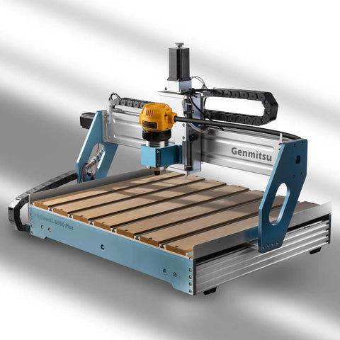 69mm Aluminum CNC Spindle Holder Mount Built For PROVerXL 6050 Plus CNC Machine Beefed Up Stability Quiet Operation Smoother And More Precise Cuts Compatible With 69mm Spindle Motors Or Trimmer Routers on PROVerXL 6050 Plus CNC machine