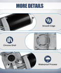 Heavy Duty 600W 60:1 Electric Tarp Motor For Dump Trucks Up To 28 Feet 12V DC With Chrome Housing Cover details image