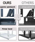 Comparison of Dyson Vacuum Stand Organizer for V15-V6 with superior paintwork and firmer bond versus others with cheap paint and instability.