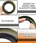 Two 3500 lb trailer bearing kits; dual-lip seal with NBR rubber, includes grease seal and dust cap.