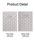 Diamond Sharpening Stone Two Sided Grit 400 1000 Diamond Plate Honing Stone 8 Inch Sharpener for Knives and Tools