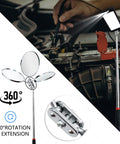 Five Piece Magnetic Pickup Tool Kit with telescoping flashlight and inspection mirrors used for engine maintenance