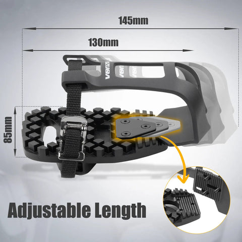 Toe Clip Cage Adapters For Look Delta Pedals Convert Peloton And Spin Bike Pedals To Toe Clip Straps Sneaker Friendly
