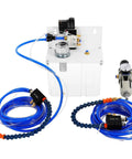 Rock Solid CNC Coolant Spray Pump Kit With Dual Mist Nozzles For Lathe Milling Drilling Hella Durable components and hoses setup.