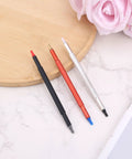 Pro Grade Stainless Steel Watch Hand Setting Tool Set 3 Pieces With Plastic End Pusher Tips For Scratch Free Dial And Precise Pointer Adjustment, Multi Hole Sizing For Watchmakers And Diy Repair on wood surface.