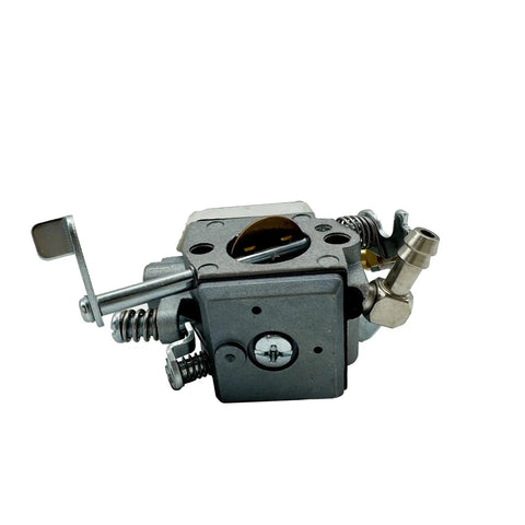Replacement Carburetor For NE WM80 And BS50-2 Series Small Engines, direct fit, metal body, angled view showing fittings