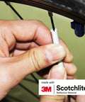 Attaching Spoke Reflectors For Bicycles Pack Of 72, 2.7 Inch Long With 3M Scotchlite Reflective Material for 360 Degree Visibility