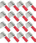 Heat Shrink Piggyback Spade Connectors Quick Disconnect Crimp Terminals Waterproof Electrical Kit For 22 To 10 AWG Splitting Wire Without Cutting, red insulated terminals