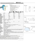 Straight Up Heavy Duty AC DC Din Rail Power Supply 60 Watt 24 Volt technical specifications and features sheet.