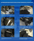 Installation steps for Dishwasher Circulation Pump Motor Assembly Replacement For Whirlpool Kenmore Maytag Amana Sears