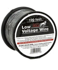 100 Foot Low Voltage 16 Gauge Wire For Outdoor Gates And Accessory Installations Direct Burial Ready UV Treated Black Cable
