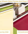 Heavy Duty Scoring Wheel Combo Pack Featuring Single And Double Quickswitch Tips A Straight Up Game Changer For Maker 4 3 Machines. Image shows single and double scoring wheels on a cutting machine.