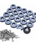 Heavy Duty Furniture Sliders For Carpet 100 Pack With Screws 38Mm gray glide pads and screws for moving furniture smoothly.