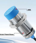 Inductive Proximity Sensor M30 NPN NO Unshielded 15mm Detection 12 To 24V DC Supply With LED Indicator for industrial automation