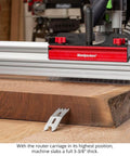 Slab Flattening Mill Pro Basic For Wood Slabs Up To 48.5 By 58 Inches leveling wood slab with router sled and dust collection