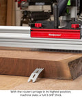 Heavy Duty Slab Flattening Mill Pro Extended With Hella Wide 48X134 Inch Capacity Dead Flat Router Sled Jig on wood slab