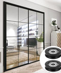 U Groove Track Guide Bearing Kit, 6x27x8 Nylon U Type Wheel With Internal Grease, Deep Groove Ball Bearing for Cabinet, Window, Mechanical Equipment, Smooth, Quiet Operation, Durable Nylon Coated Pulleys on glass sliding door