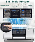 Heavy Duty Vacuum Sealer Machine With Eight In One Functions control panel with mechanical buttons and LED indicators.