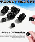 9 Piece Caliper Brake Slide Pin Kit With Rubber Bushings And Sealing Rings, showing black EPDM rubber bushings and finger holding