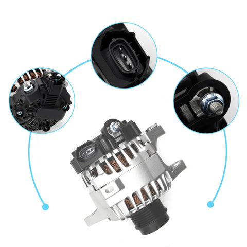 Drop In Alternator Replacement For Hyundai Veloster 1.6L 2015 To 2017 And Kia Soul 1.6L 2013 To 2016 Rio 1.6L 2014 To 2017 Forte5