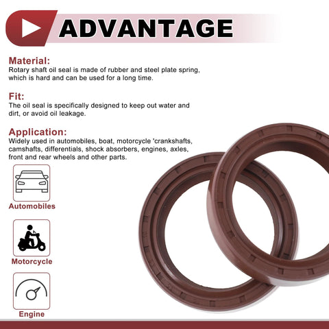 FKM rotary shaft oil seal 35x45x10mm for engines and machinery