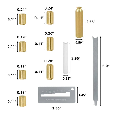 Door Lock Replacement Parts Kit With Four Tools And Bottom Pins 1 To 6 50 Of Each Pin Ideal For Quick Lock Replacements Rekeying