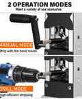 Rugged Wire Stripping Tool With Hand Crank Or Drill Power For Scrap Copper, Quick 0.06 To 1.18 Inch Cable Stripping, Portable And Adjustable Die