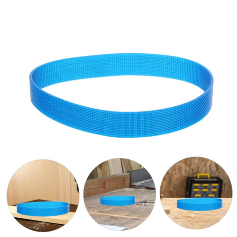 Aluminum Cutting Belt Set For Sander And Polisher 3 Piece Replacement Rubber Belts Blue For Grinding Sanding And Polishing Tasks