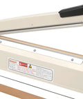 12 Inch Manual Heat Sealer With Eight Adjustable Heating Levels Handy Portable Poly Bag Sealer for Plastic PE PP Bags Ivory