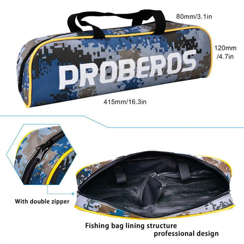 Carrier case for Easy Start Fishing Rod And Reel Combo 6.9 Foot Telescopic Spincast Rod With Left Handed Baitcasting Reel