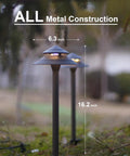 8 Pack 3W LED Low Voltage Pathway Lights Kit With 180 Lumen Output Hardwired 12V Pagoda Style Walkway Lights in garden