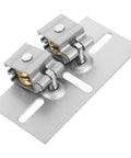 Totally Awesome Universal Adjustable Aluminum Patio Sliding Door Roller Replacement Adapter Kit With Corner Bracket For Super Easy Installation And Smooth Gliding Performance Total Home Fix Solution Compatible With Most Standard Door Tracks. aluminum sliding door roller bracket kit
